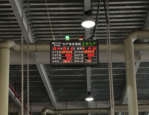 廣州毅昌科技鈑金部電子看板