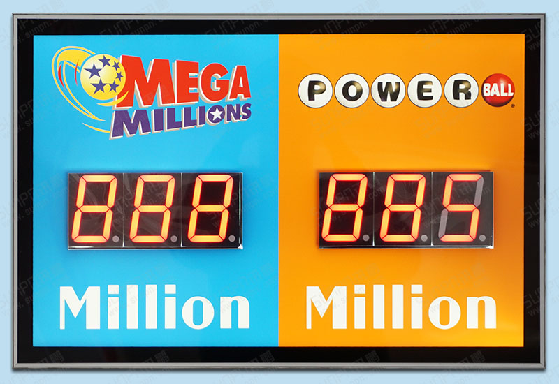 外國彩票獎金背光廣告牌