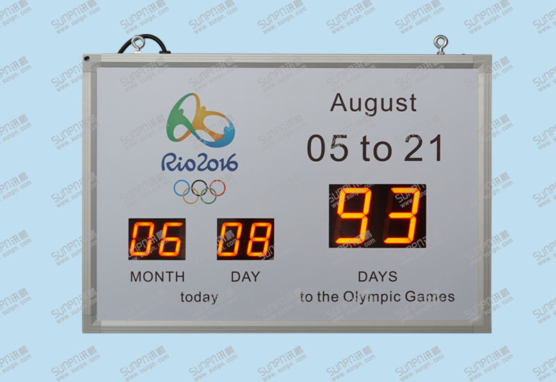 巴西奧運(yùn)倒計(jì)時(shí)牌