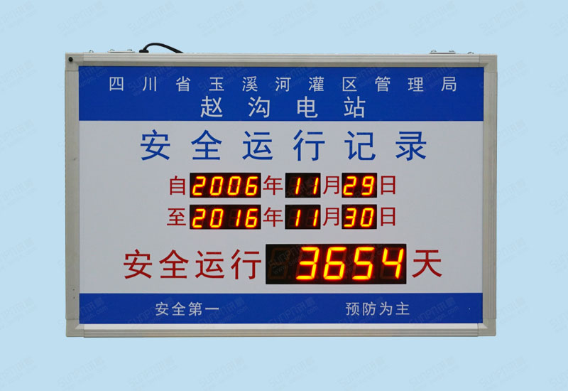 四川玉溪河管理局安全牌