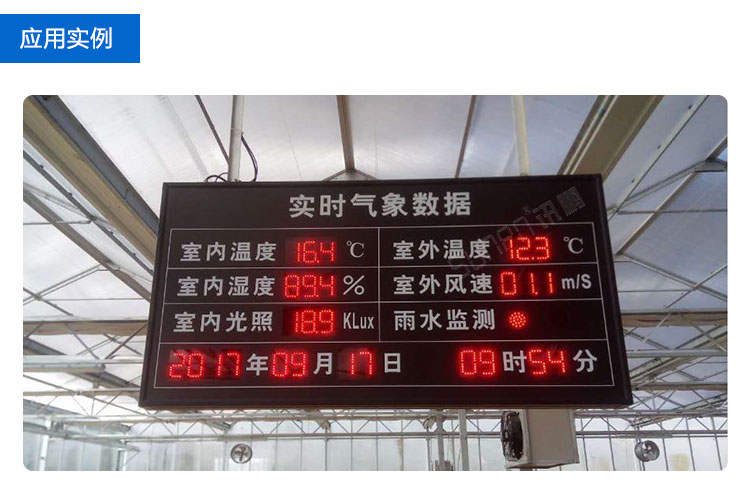 LED農業實時環境數據監測看板