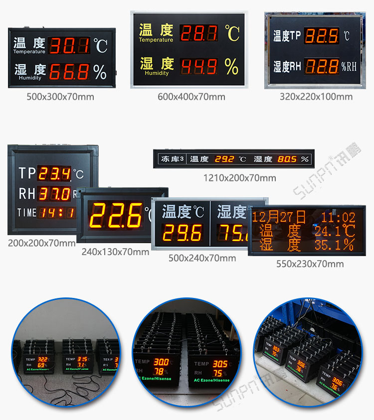 LED溫濕度點(diǎn)陣時(shí)間顯示屏