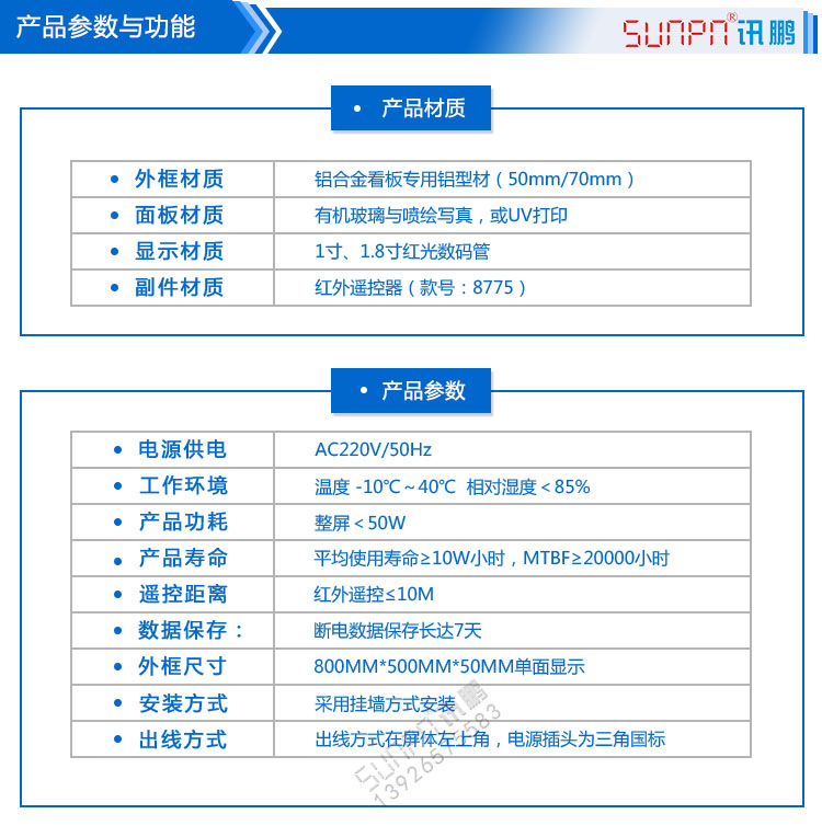 安全生產記錄牌參數