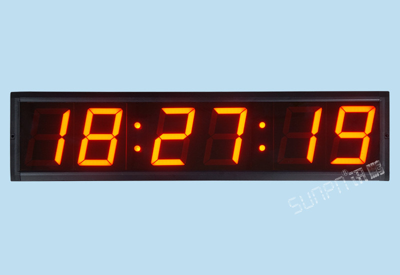 深圳醫院NTP電子時鐘系統解決方案-POE供電支持定制尺寸雙面顯示高精度LED電子鐘批發