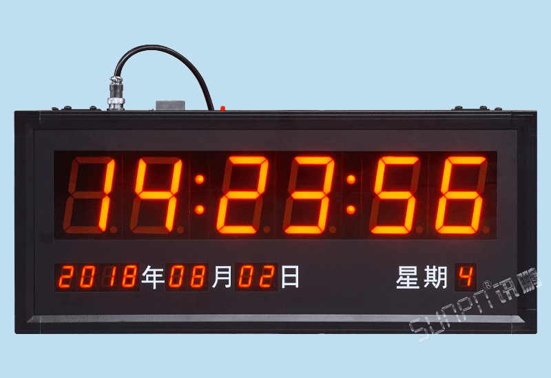 訊鵬醫院時間統一時鐘系統專用 NTP網絡LED電子鐘 CDMA自動校時GPS衛星無線授時服務器對接