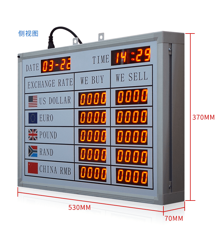 利率匯率屏產(chǎn)品實拍