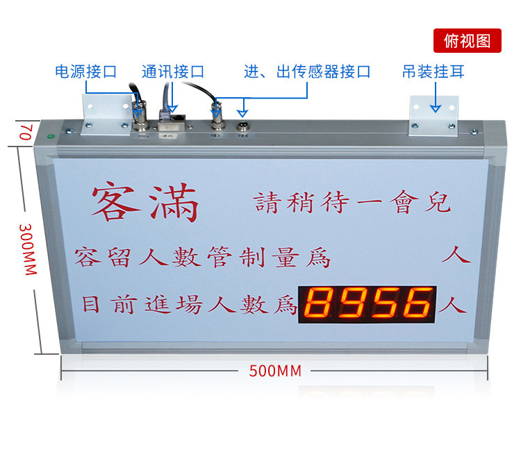 人流量計數器看產品實拍