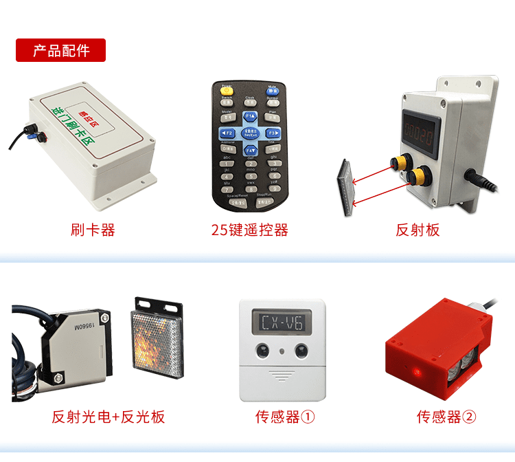 人流量統計顯示屏相關配件