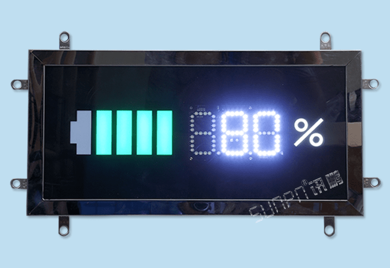 訊鵬定制化LED顯示屏-充電樁電池電量充電進度電子看板RS485通訊屏支持提供通訊協議