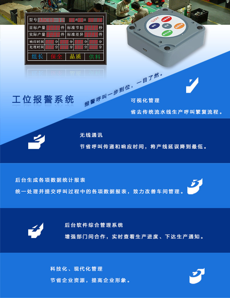 工位狀態報警按鈕盒產品說明