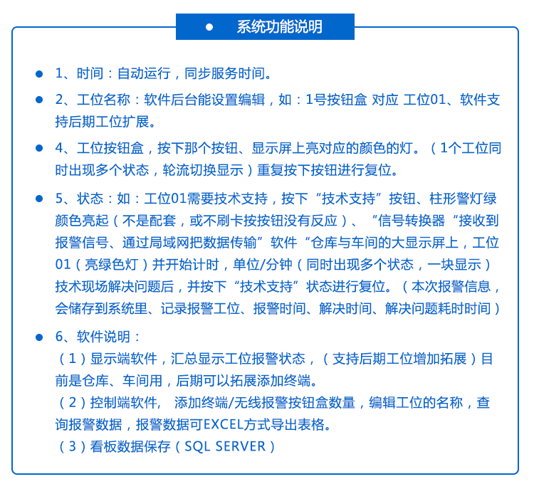 無線安燈呼叫系統功能介紹