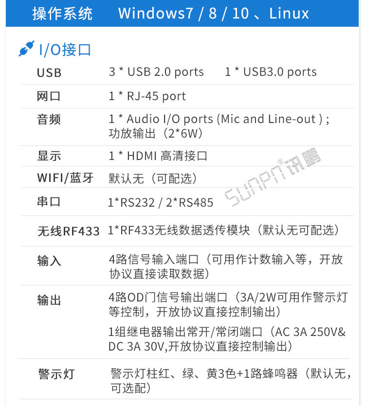 工業工控觸摸一體機參數