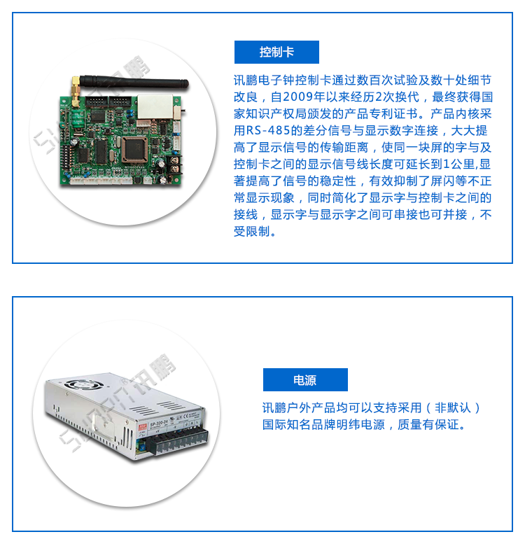 LED戶外電子鐘控制卡