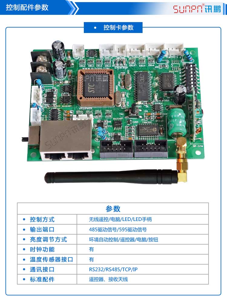 LED戶外電子鐘配件參數