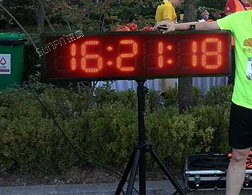 GPS同步時鐘系統北斗CDMA NTP時間同步LED電子鐘馬拉松計時器