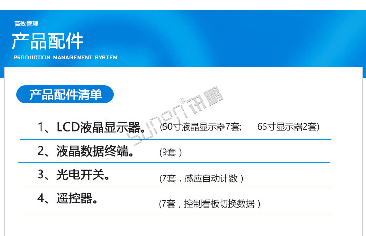 液晶生產管理軟件產品配件