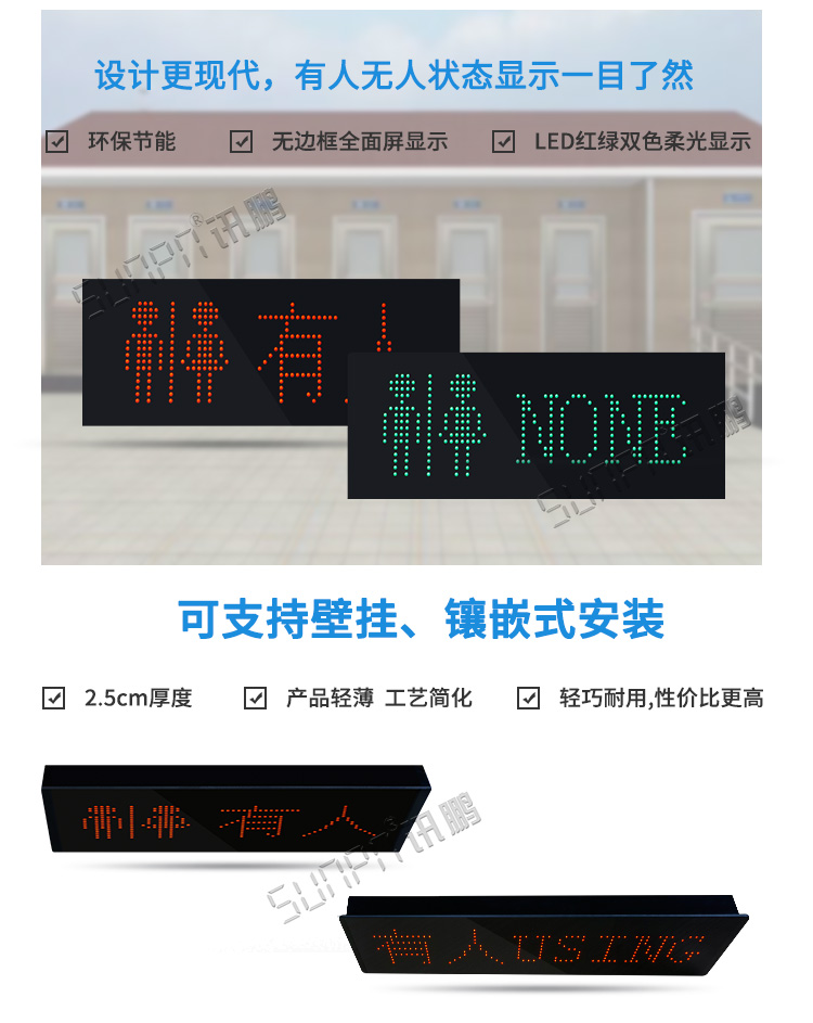 蹲位引導系統門頭屏產品介紹