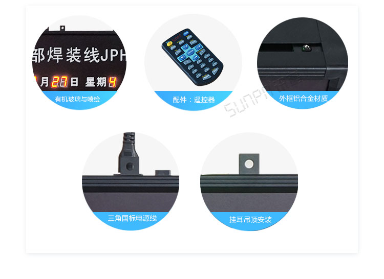 車間LED電子看板產(chǎn)屏實拍