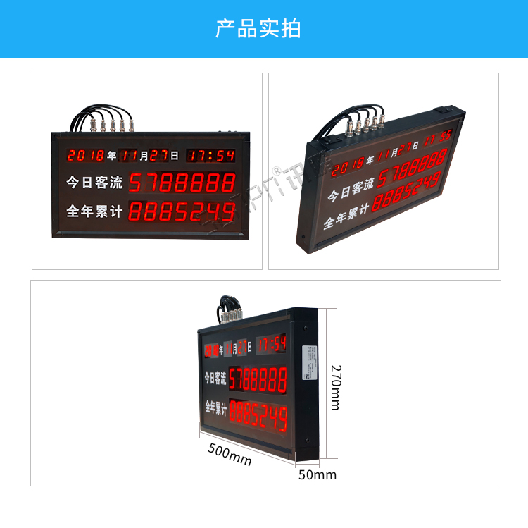 客流量統計看板實拍 客流量統計看板實拍