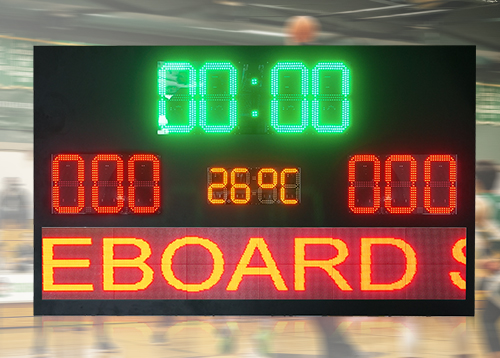 LED籃球比分牌_比賽記分計時器_國外定制成功案例