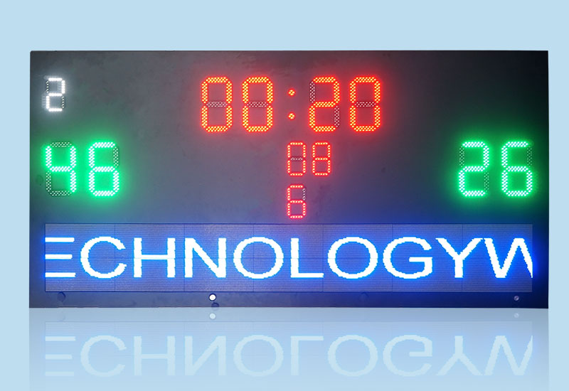 國外LED比分牌_戶外防水高亮度大尺寸計分屏_廠家定制成功案例