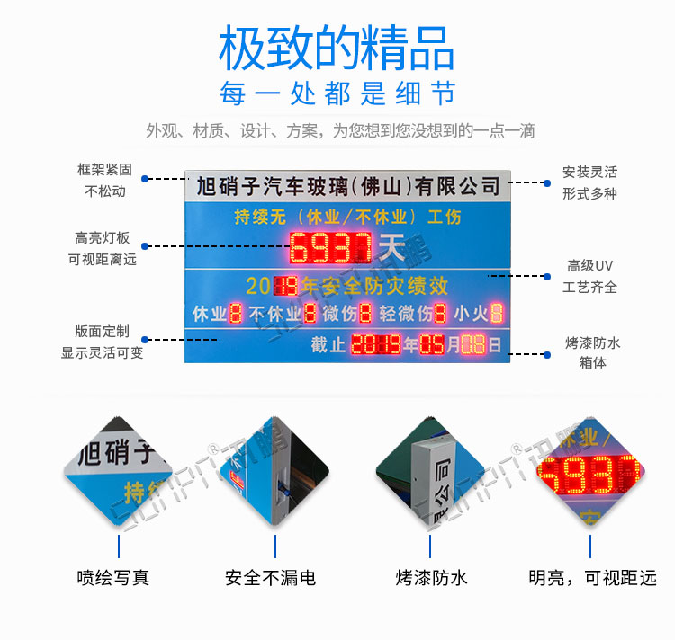 安全天數(shù)顯示看板產(chǎn)品說明