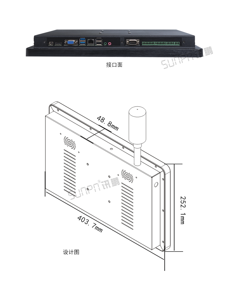 工業(yè)觸控一體機(jī)尺寸