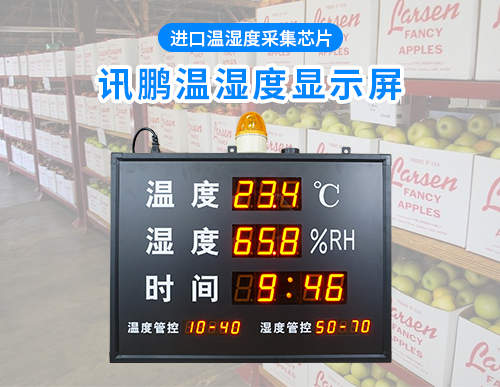 溫濕度LED顯示屏_時間溫度濕度監控報警電子看板