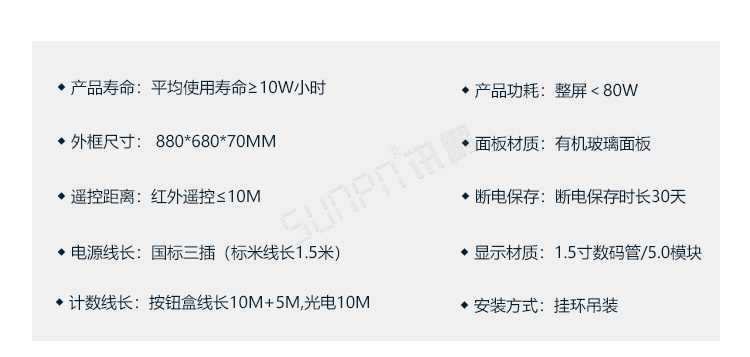 工廠車間看板系統產品參數 工廠車間看板系統產品參數