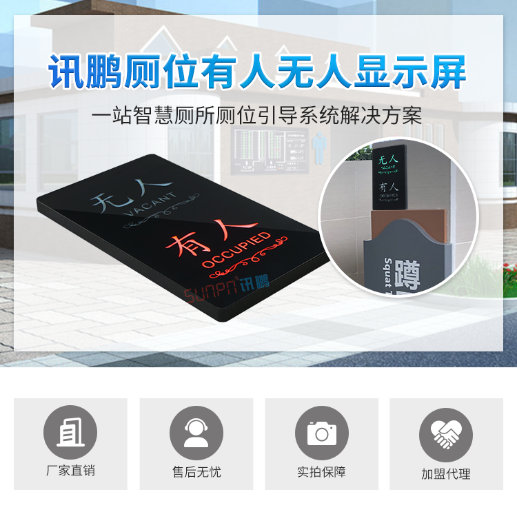 廁所有人無人顯示牌產品介紹