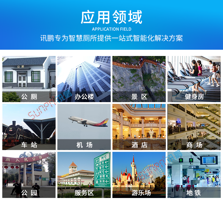 廁所有人無人顯示牌應用場景