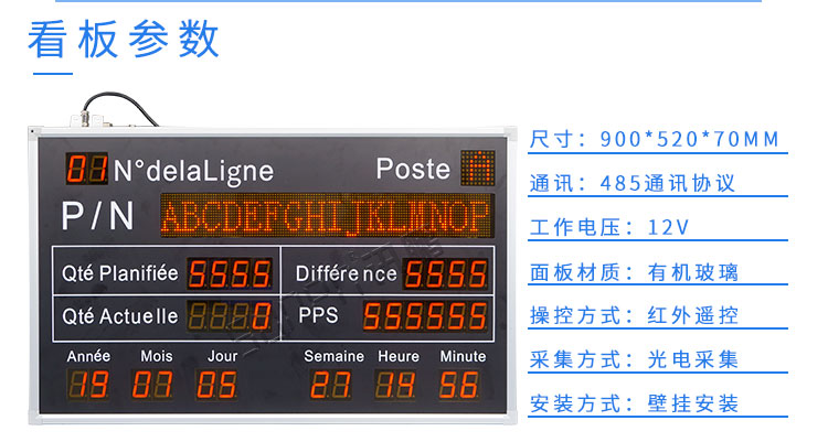 電子看板看板參數