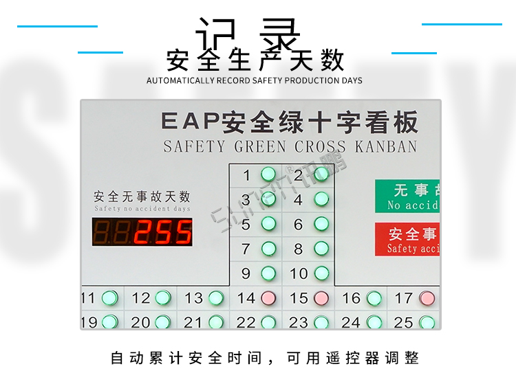 安全天數電子看板產品介紹