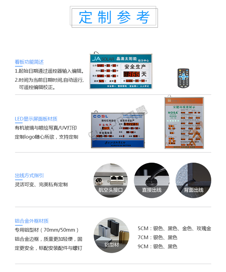 安全牌顯示屏定制指導