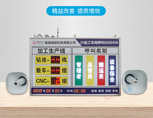 車間呼叫系統_安燈看板_工位無線報警按鈕盒_訊鵬科技 