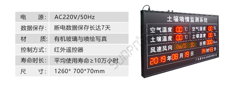 環境監控系統產品參數