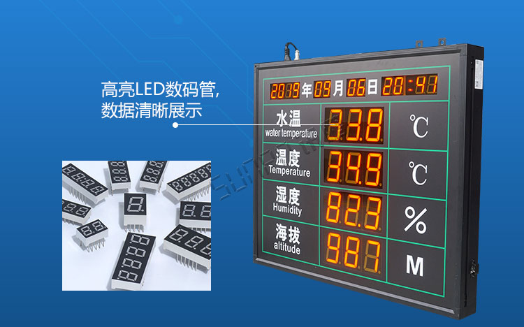 環境數據采集顯示屏材質說明