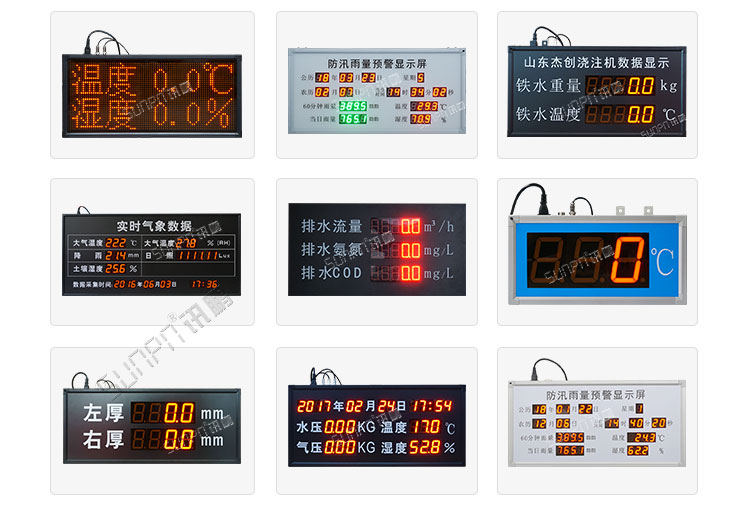 環境數據采集顯示屏案例參考