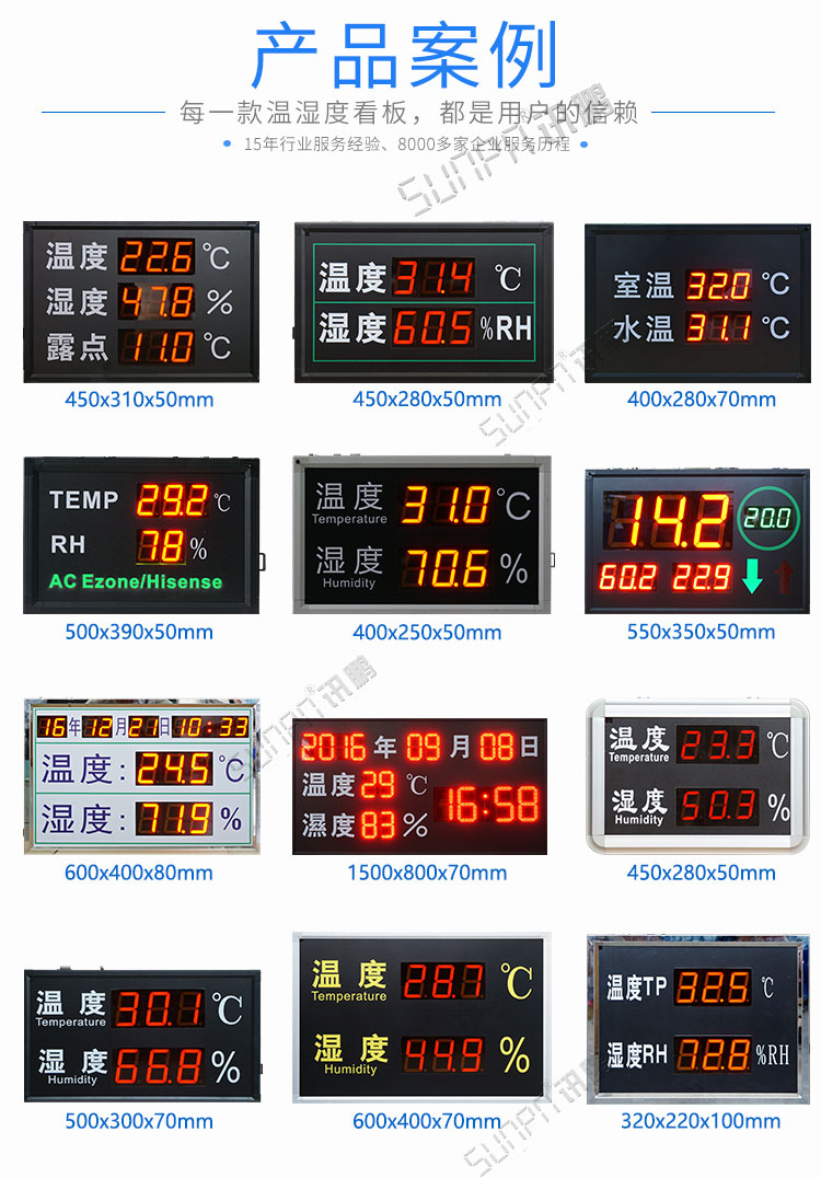室內外環境監測顯示屏案例參考