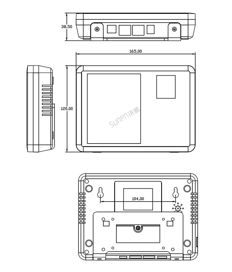 RFID工位機產品結構圖