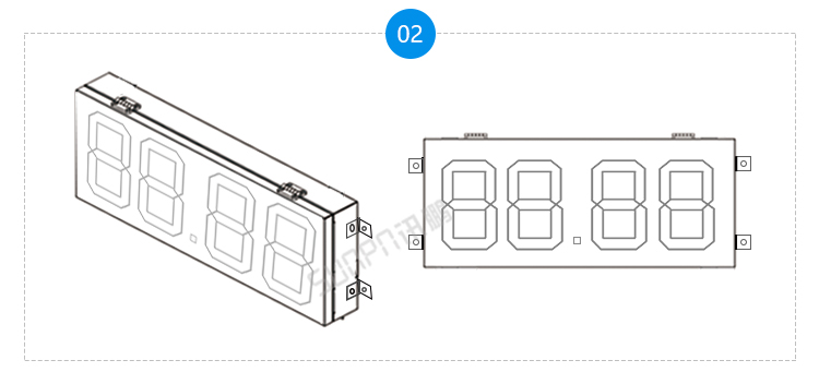 戶外電子鐘安裝說(shuō)明