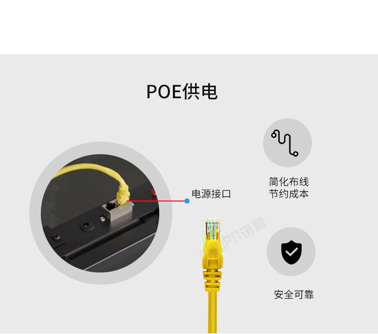LED電子鐘POE供電 LED電子鐘POE供電