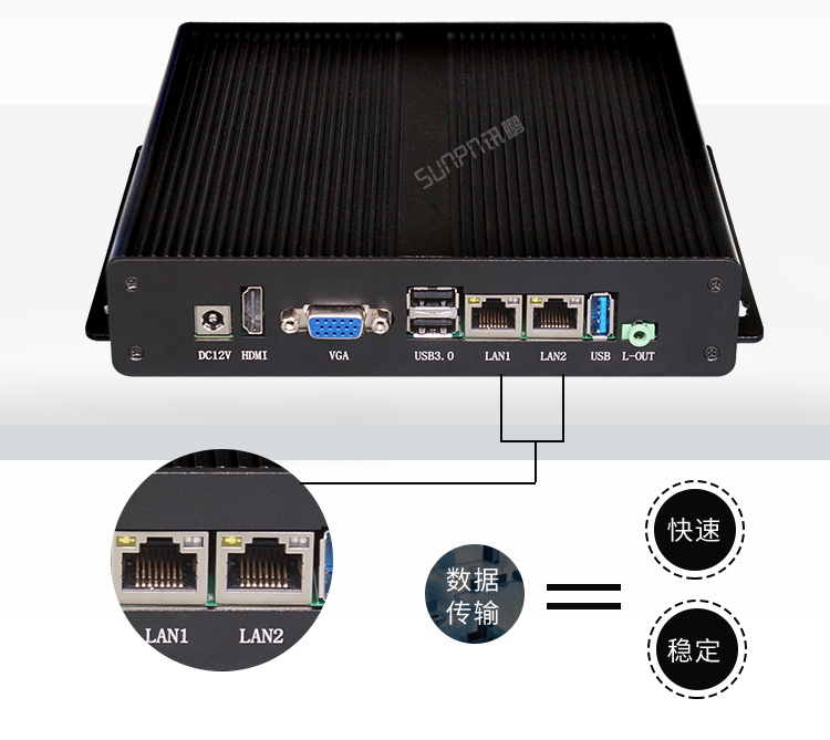 嵌入式工控小電腦千兆網口