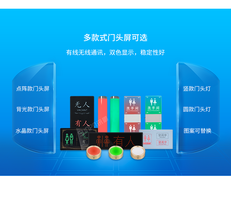 智慧公廁門頭屏款式介紹