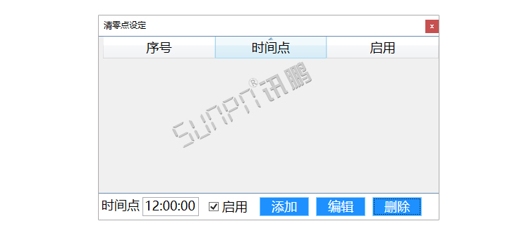 生產(chǎn)管理系統(tǒng)-清零時間點設置