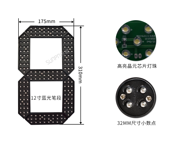 大型LED數字時鐘-細節說明 大型LED數字時鐘-細節說明