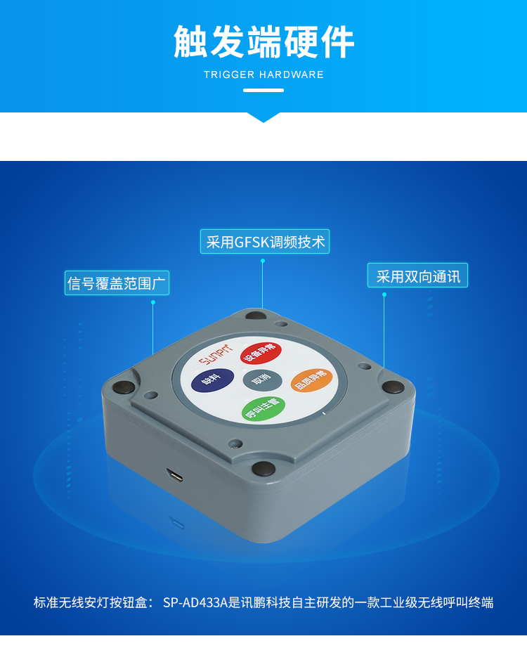 安燈呼叫看板系統-觸發端硬件