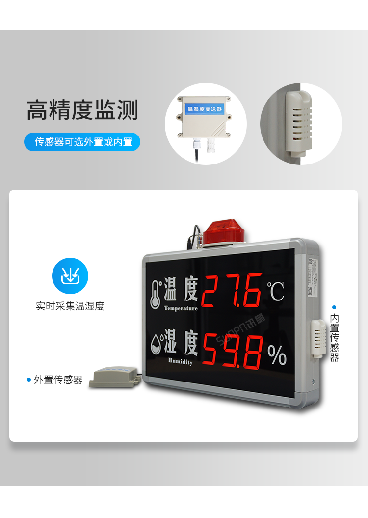 溫濕度數據監控顯示屏-高精度監測