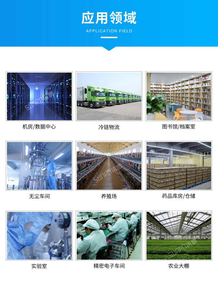 溫濕度數據監控顯示屏-應用場景