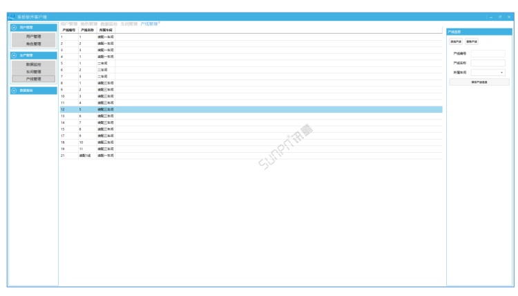 生產看板軟件客戶端設置---產線管理